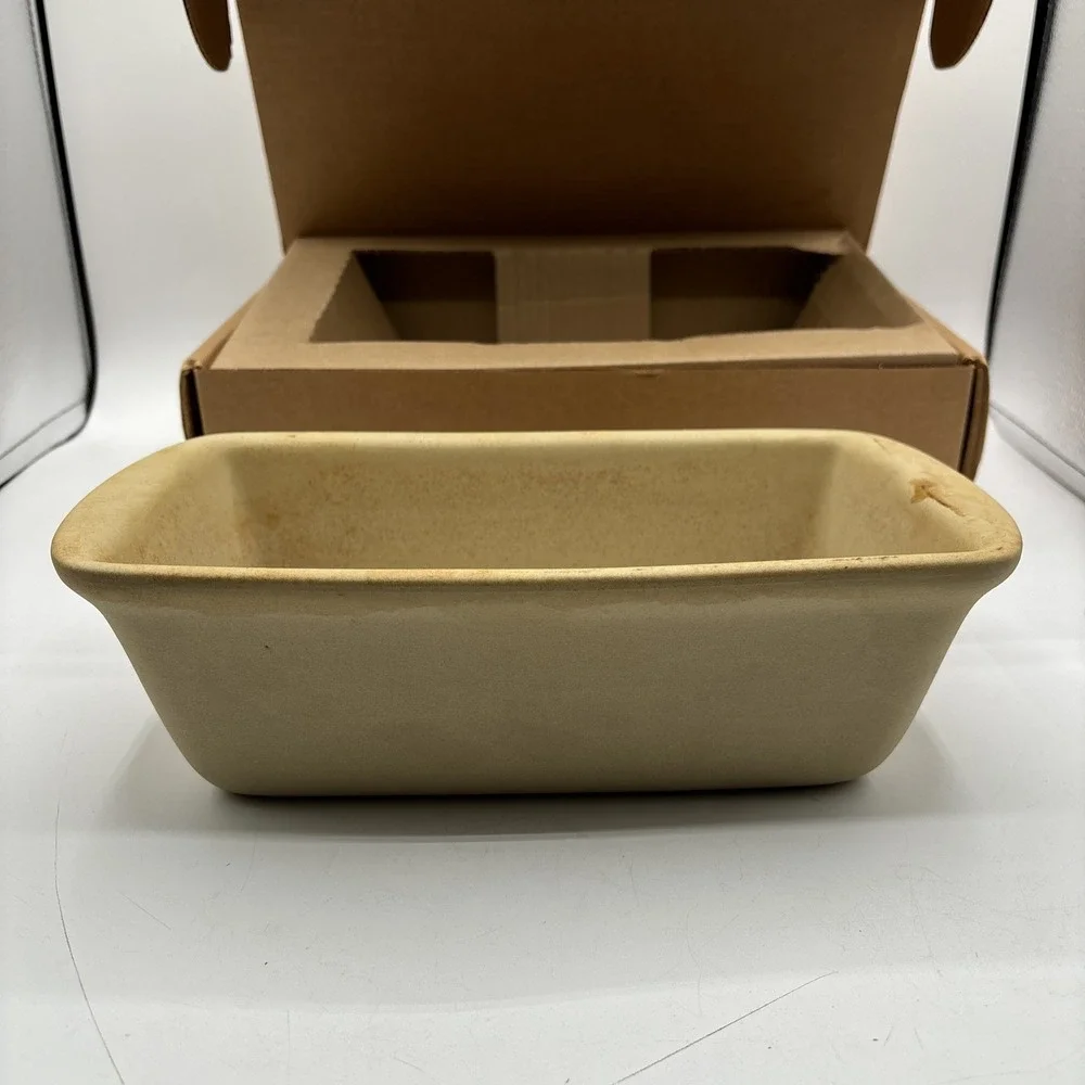 Pampered Chef Stoneware Family Heritage Collection Bread Loaf Pan #1417